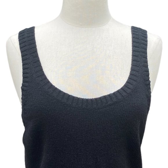 Madewell Minton Double Scoop Neck Boho Festival Neutral Knit Sweater Tank Top-S - Picture 3 of 15